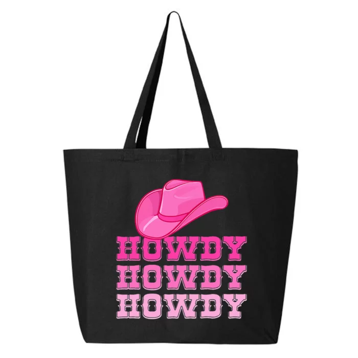 Pink Howdy Cowgirl Western Country Rodeo 25L Jumbo Tote