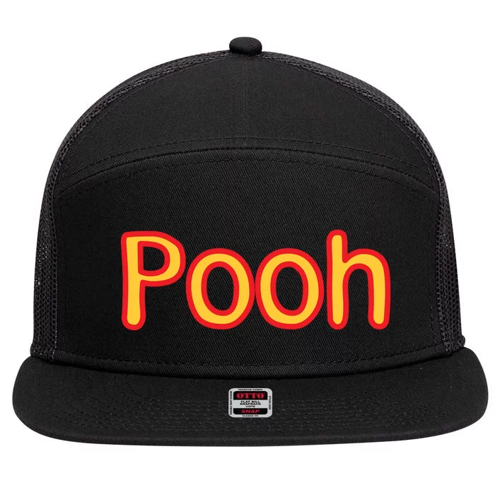 Pooh Halloween Costume 7 Panel Mesh Trucker Snapback Hat