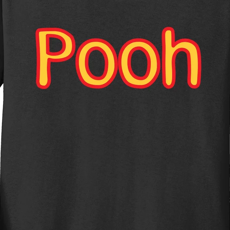 Pooh Halloween Costume Kids Long Sleeve Shirt