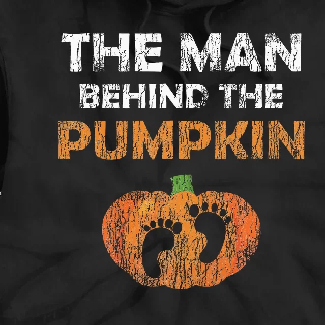 Pregnant Halloween Costume For Dad Expecting Lil Pumpkin Tie Dye Hoodie