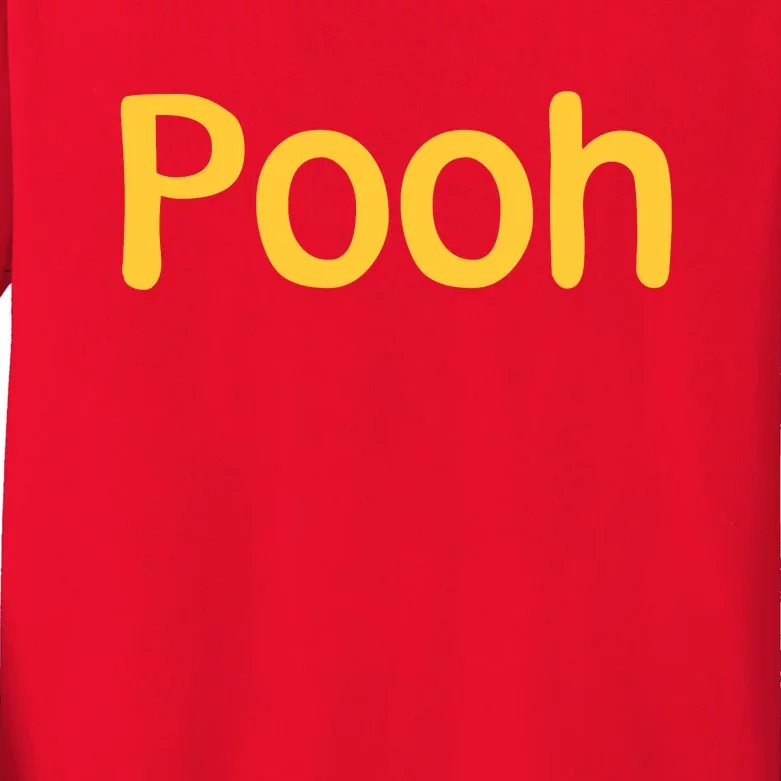 Pooh Halloween Costume Kids Long Sleeve Shirt