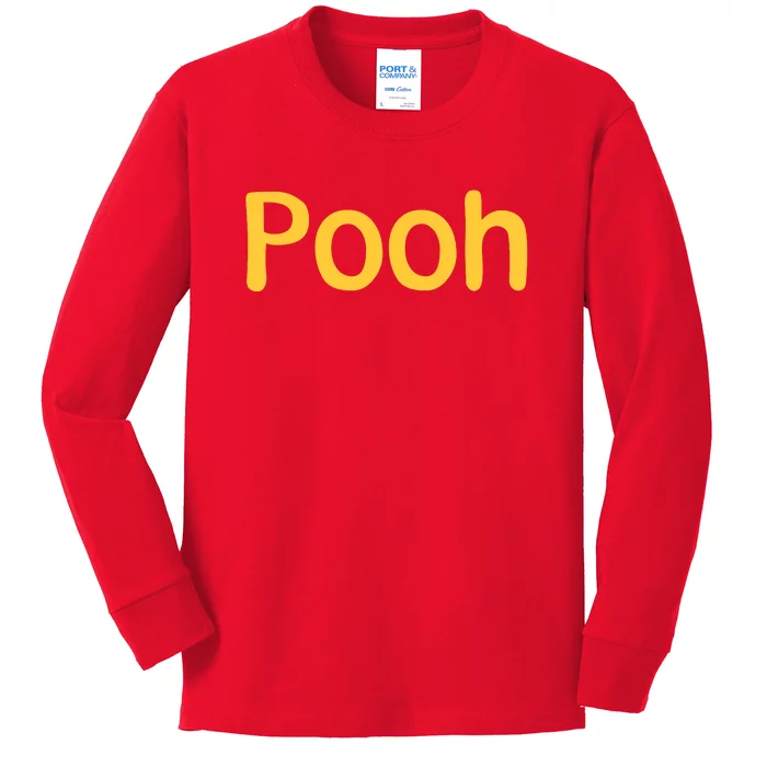 Pooh Halloween Costume Kids Long Sleeve Shirt