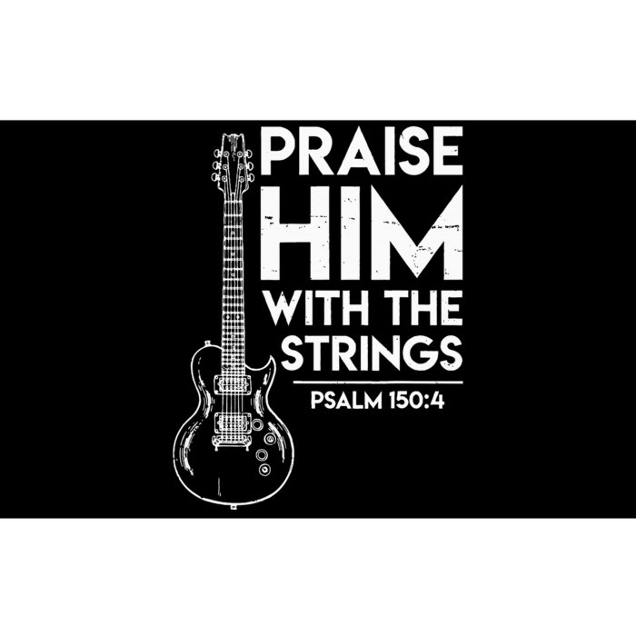 Praise Him Christian Worship Electric Guitar Jesus 3 Bumper Sticker