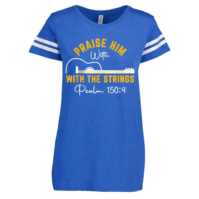 Praise Him Christian Design Enza Ladies Jersey Football T-Shirt