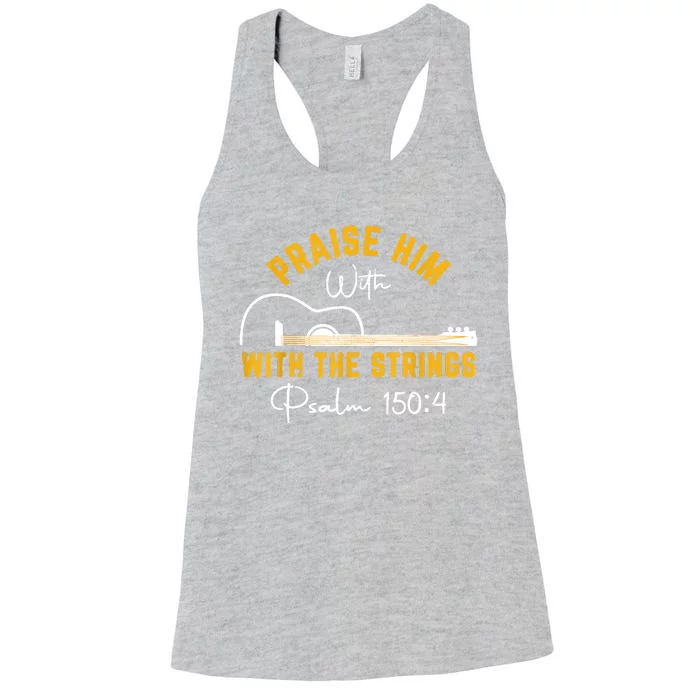 Praise Him Christian Design Women's Racerback Tank