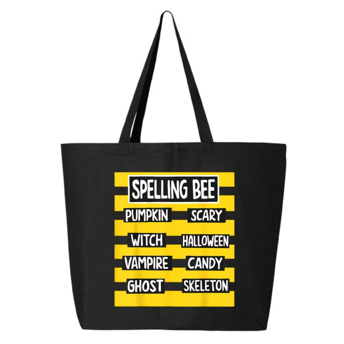 Pun Halloween Costume For Teachers Spelling Bee 25L Jumbo Tote