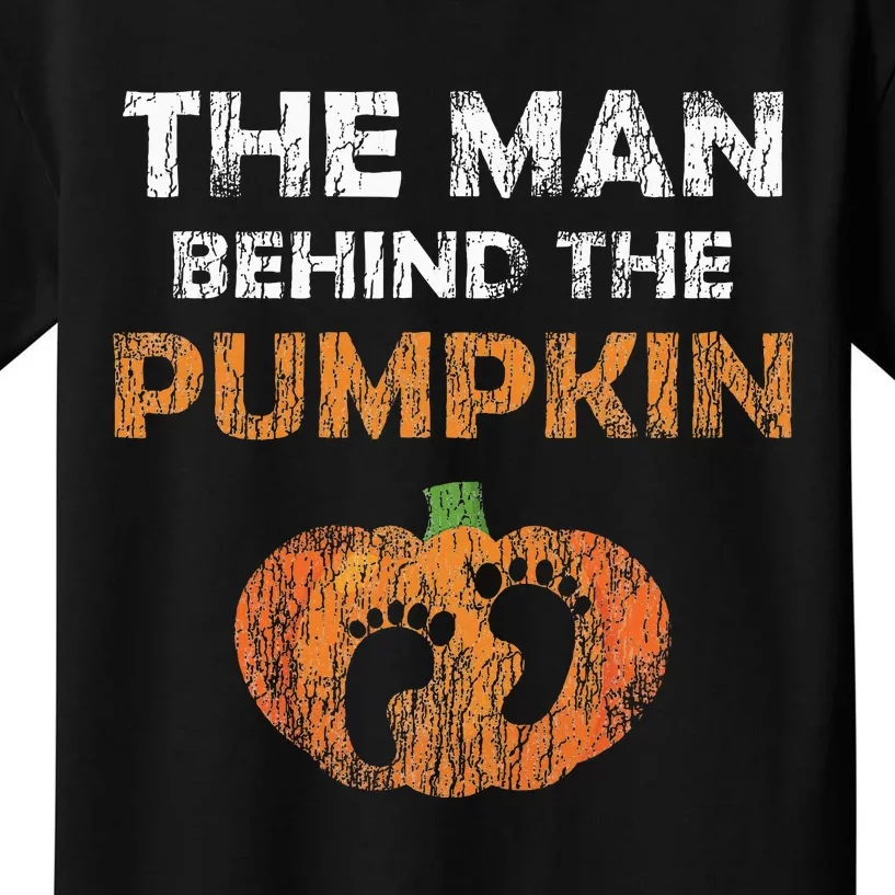 Pregnant Halloween Costume For Dad Expecting Lil Pumpkin Kids T-Shirt