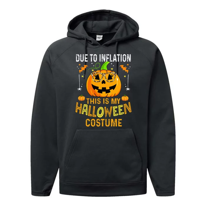 Pumpkin Halloween Costume Funny Halloween 2024 Performance Fleece Hoodie