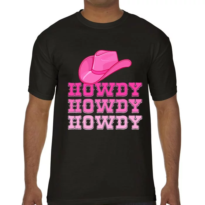 Pink Howdy Cowgirl Western Country Rodeo Comfort Colors T-Shirt