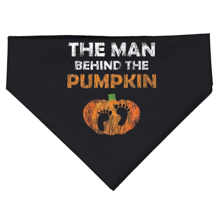 Pregnant Halloween Costume For Dad Expecting Lil Pumpkin USA-Made Doggie Bandana