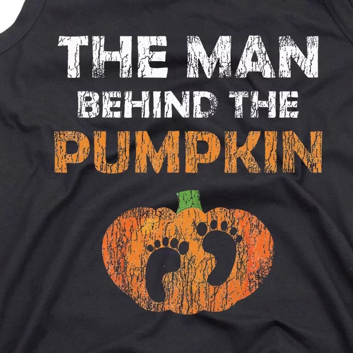 Pregnant Halloween Costume For Dad Expecting Lil Pumpkin Tank Top