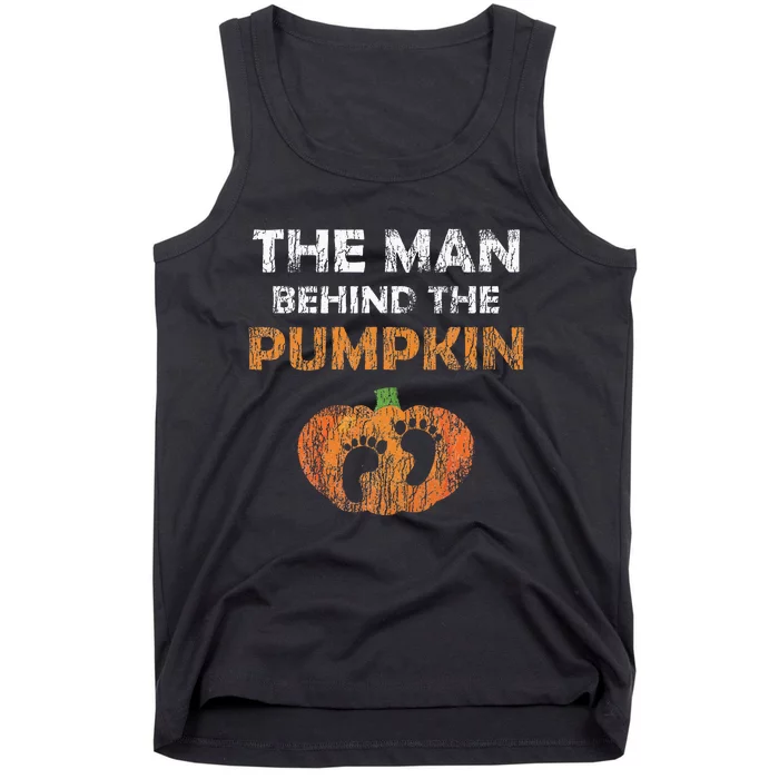 Pregnant Halloween Costume For Dad Expecting Lil Pumpkin Tank Top