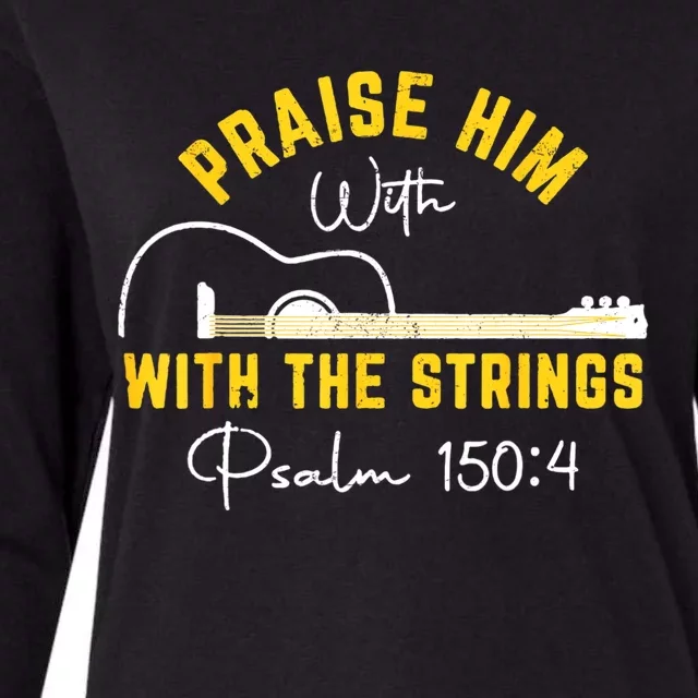 Praise Him Christian Design Womens Cotton Relaxed Long Sleeve T-Shirt