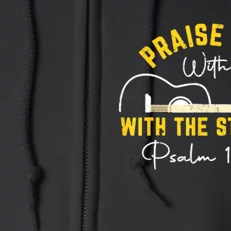 Praise Him Christian Design Full Zip Hoodie