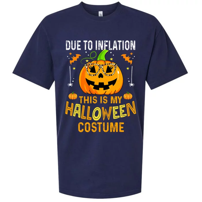 Pumpkin Halloween Costume Funny Halloween 2024 Sueded Cloud Jersey T-Shirt