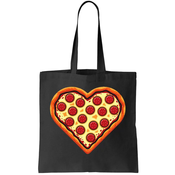 Pizza Heart Cute Valentines Day Tote Bag