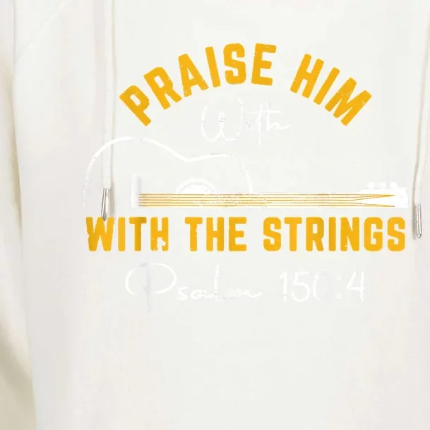 Praise Him Christian Design Womens Funnel Neck Pullover Hood