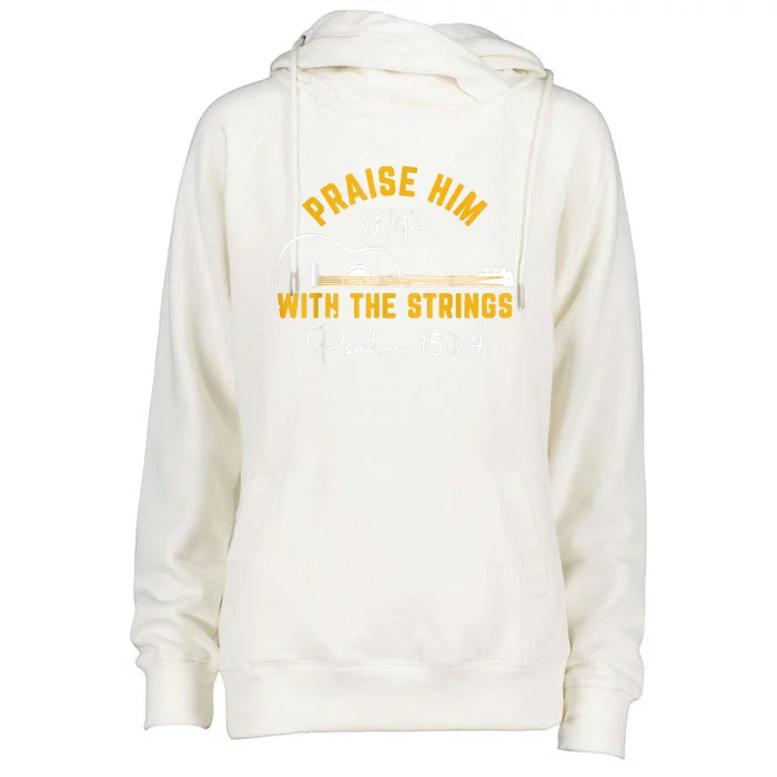 Praise Him Christian Design Womens Funnel Neck Pullover Hood