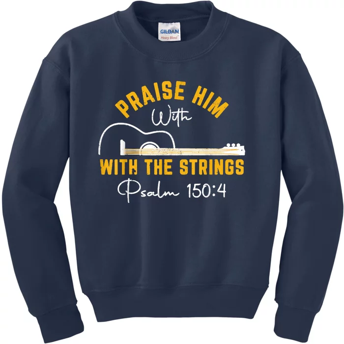 Praise Him Christian Design Kids Sweatshirt