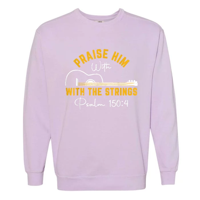 Praise Him Christian Design Garment-Dyed Sweatshirt