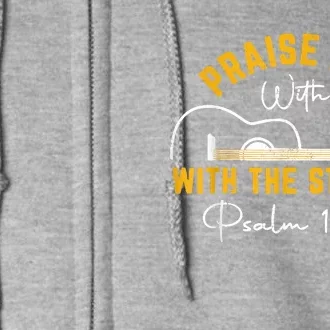 Praise Him Christian Design Full Zip Hoodie