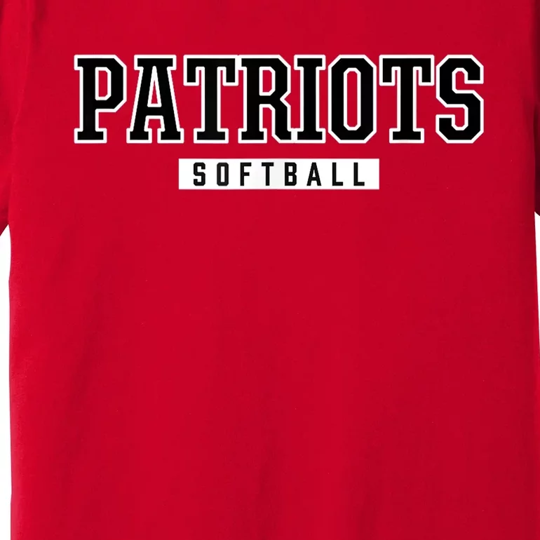 Patriots Henry County High School Softball Premium T-Shirt