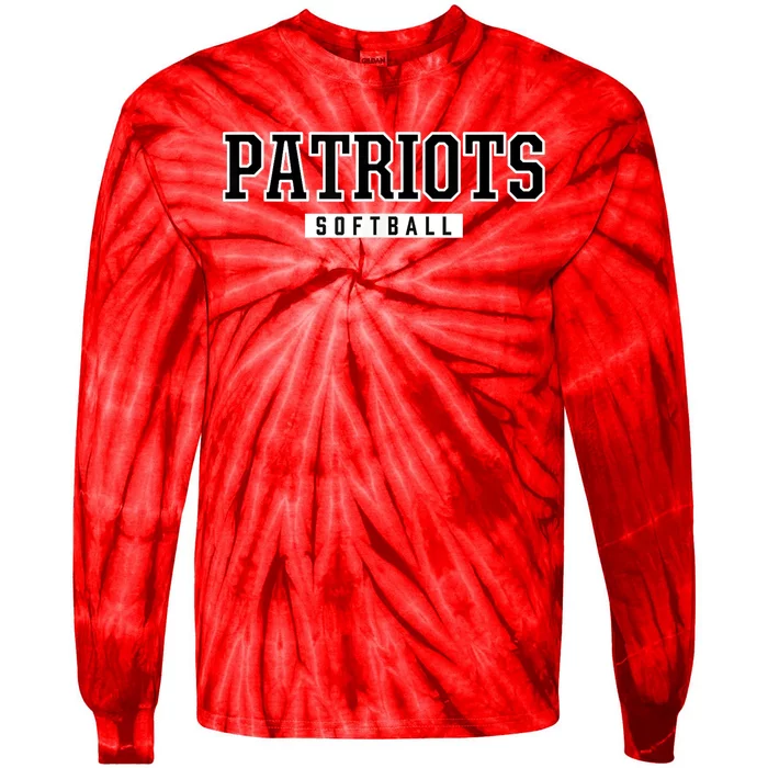 Patriots Henry County High School Softball Tie-Dye Long Sleeve Shirt