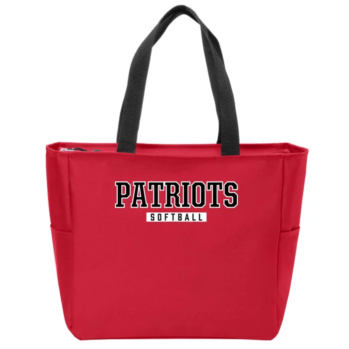 Patriots Henry County High School Softball Zip Tote Bag