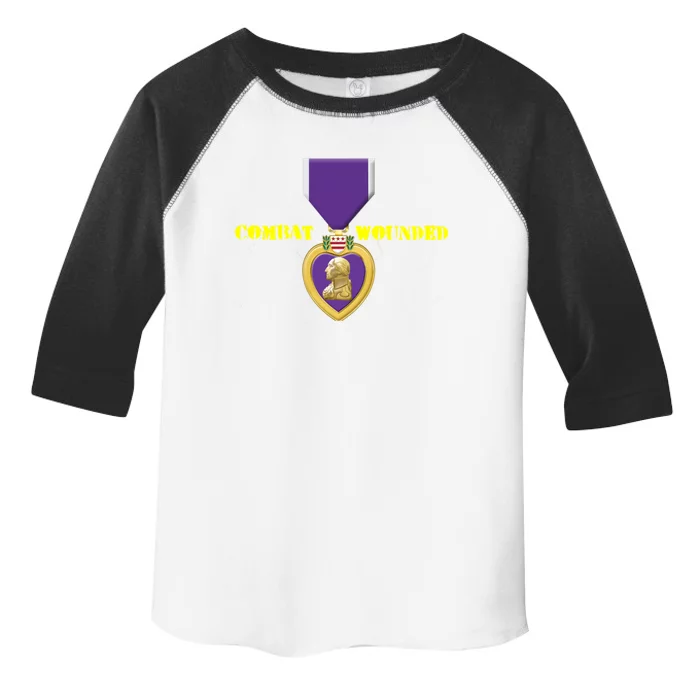 Purple Heart Combat Veteran Cool Gift Toddler Fine Jersey T-Shirt