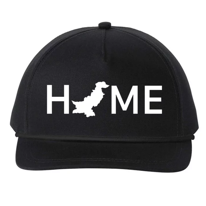 Pakistan Home Country Love Outline Silhouette Asia Funny Gift Snapback Five-Panel Rope Hat