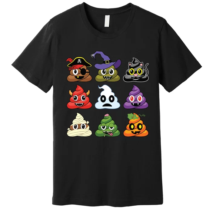 Poops Halloween Costumes Funny Premium T-Shirt