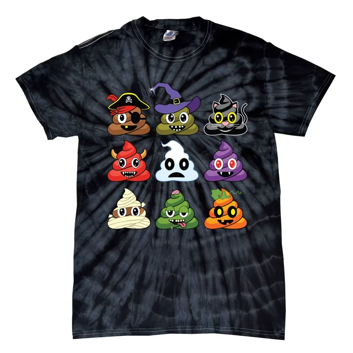 Poops Halloween Costumes Funny Tie-Dye T-Shirt