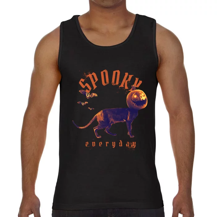 Pumpkin Head Cat Comfort Colors® Tank Top