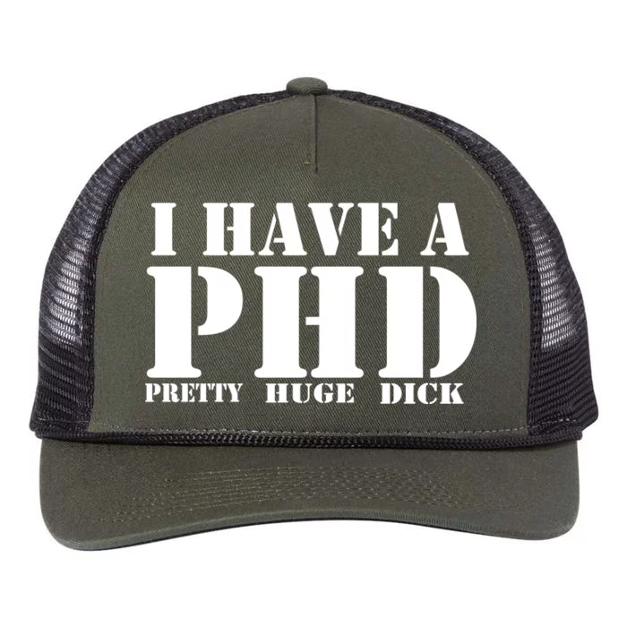 PHD Pretty Huge Dick Retro Rope Trucker Hat Cap