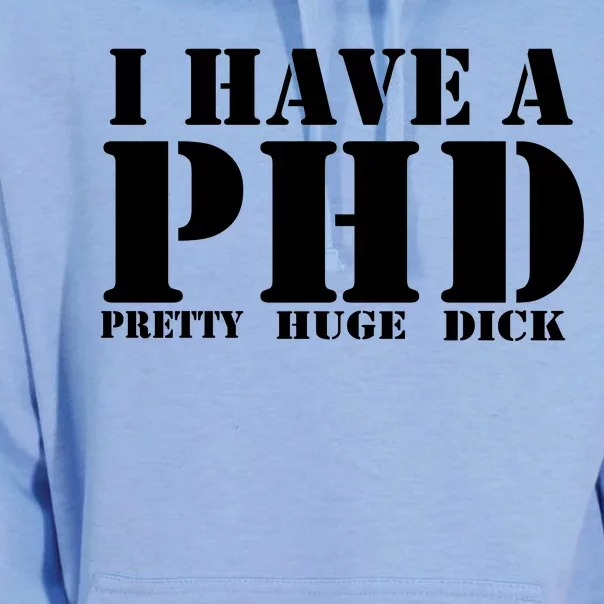 PHD Pretty Huge Dick Unisex Surf Hoodie