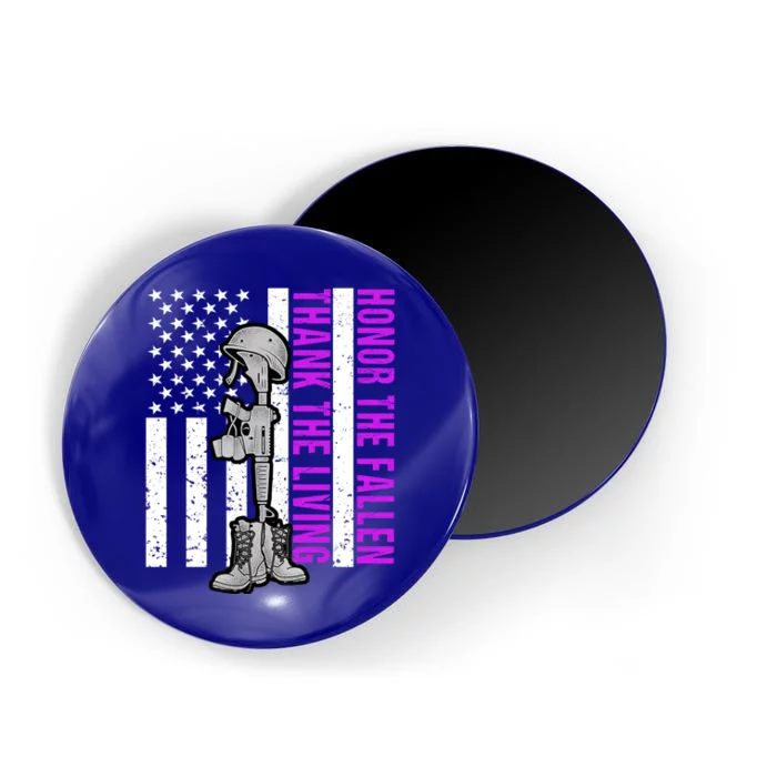 Purple Heart Day Military Honor The Fallen Thank The Living Gift Magnet