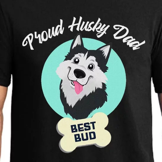 Proud Husky Dad Funny Siberian Husky Pajama Set