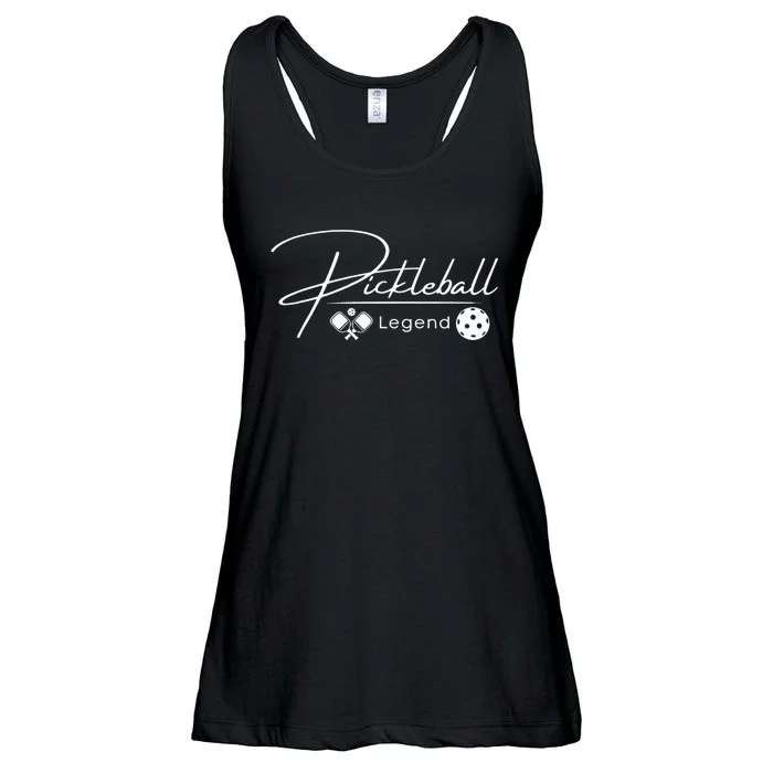 Pickleball Husband Dad Legend Vintage Father's Day Ladies Essential Flowy Tank