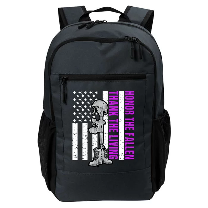 Purple Heart Day Military Honor The Fallen Thank The Living Cool Gift Daily Commute Backpack