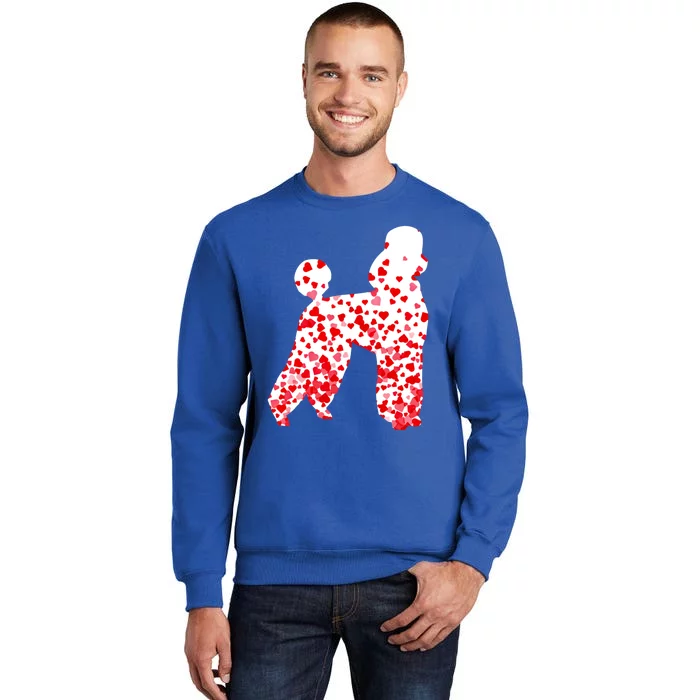 Poodle Heart Dog Valentine's Day Gift Tall Sweatshirt