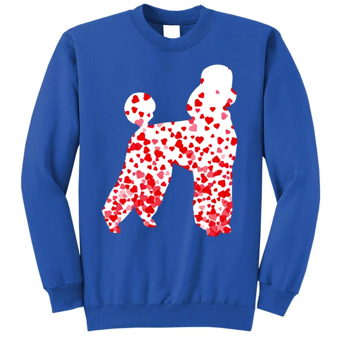 Poodle Heart Dog Valentine's Day Gift Tall Sweatshirt