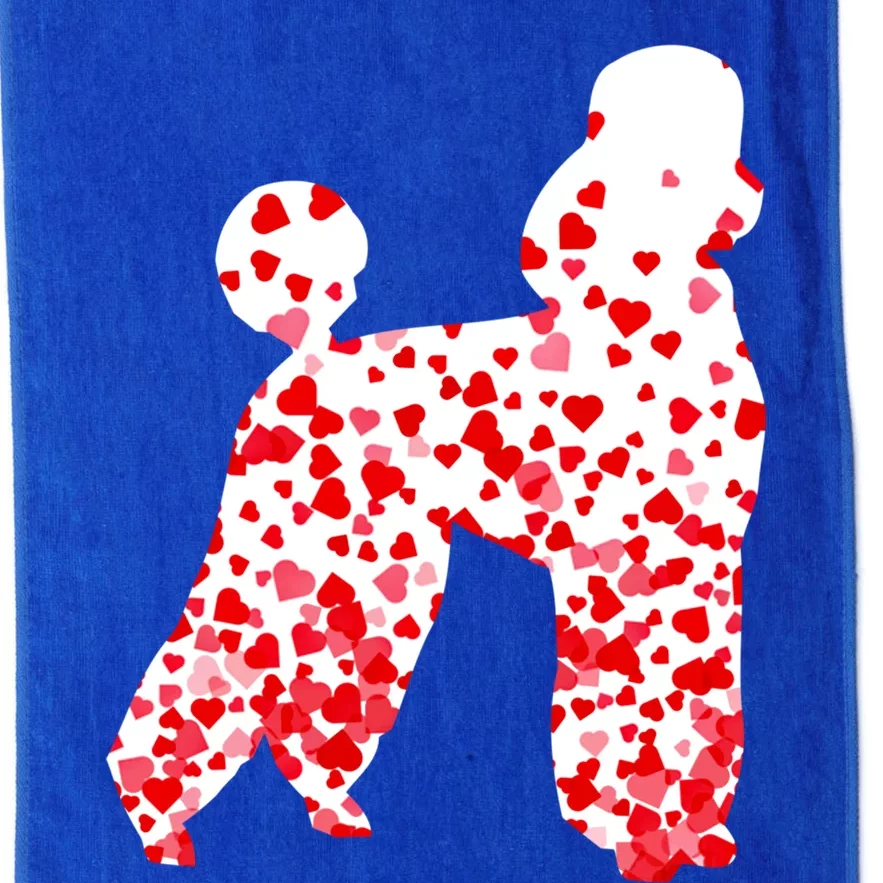 Poodle Heart Dog Valentine's Day Gift Platinum Collection Golf Towel