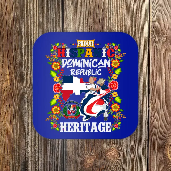 Proud Hispanic Dominican Republic Heritage Coaster