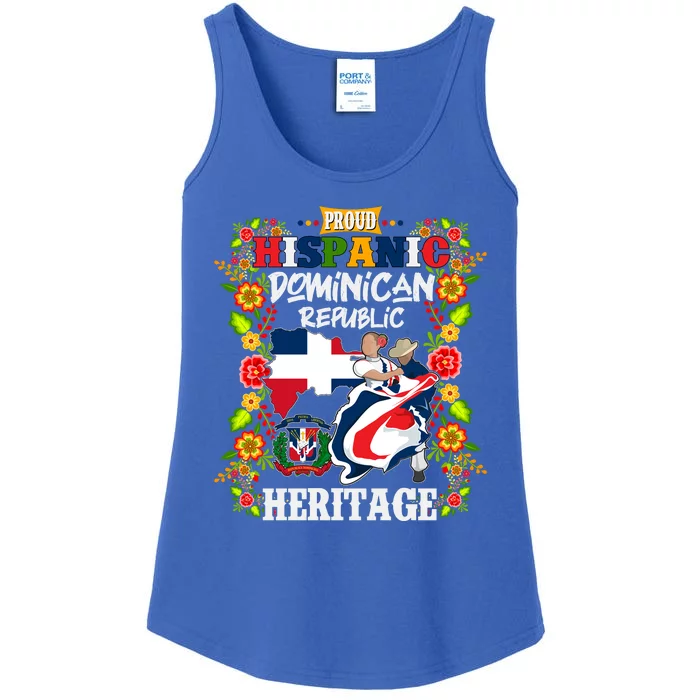 Proud Hispanic Dominican Republic Heritage Ladies Essential Tank