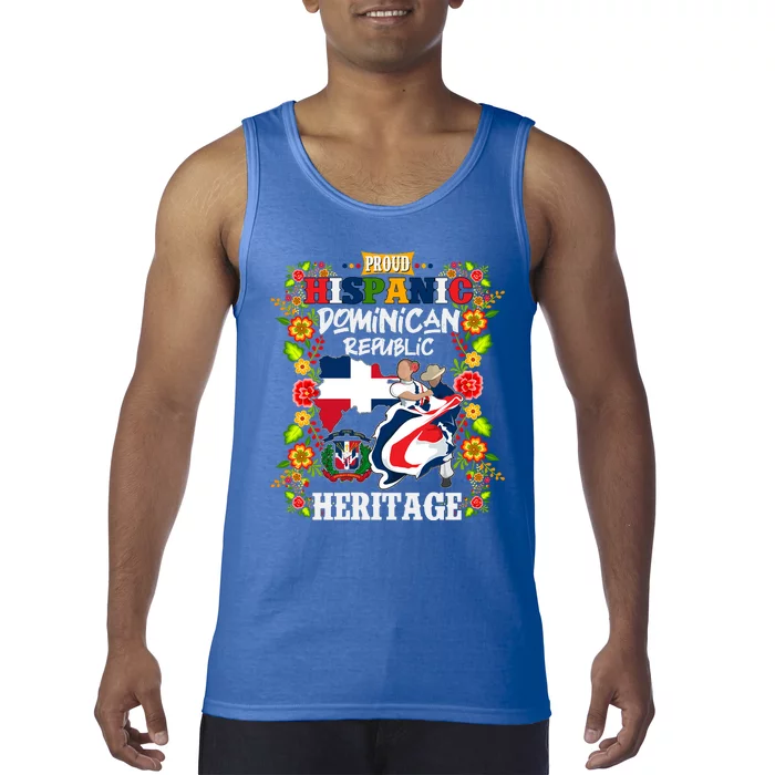 Proud Hispanic Dominican Republic Heritage Tank Top