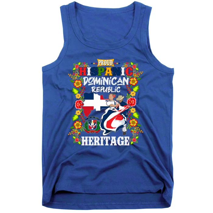 Proud Hispanic Dominican Republic Heritage Tank Top