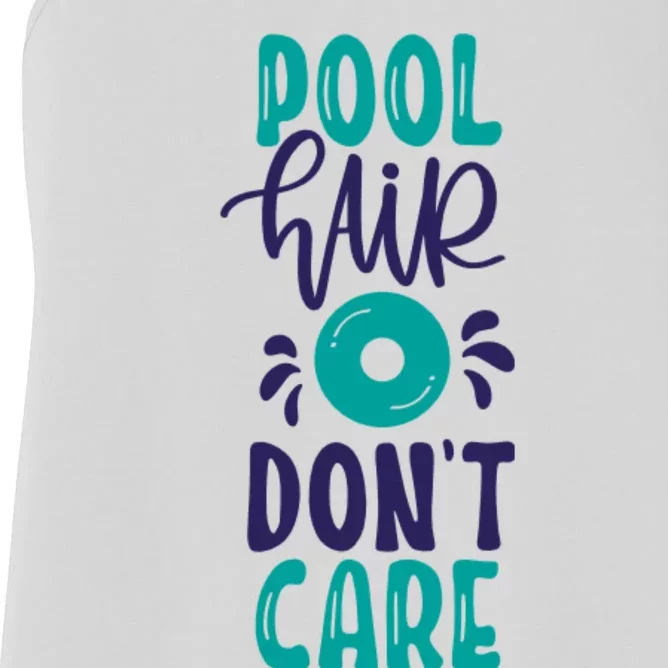 Pool Hair Don’T Care Women's Racerback Tank