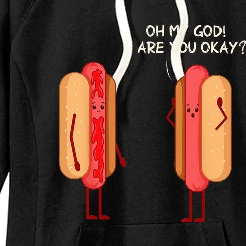 Pork Hot Dog Lover Sausage Hotdog Women's Fleece Hoodie