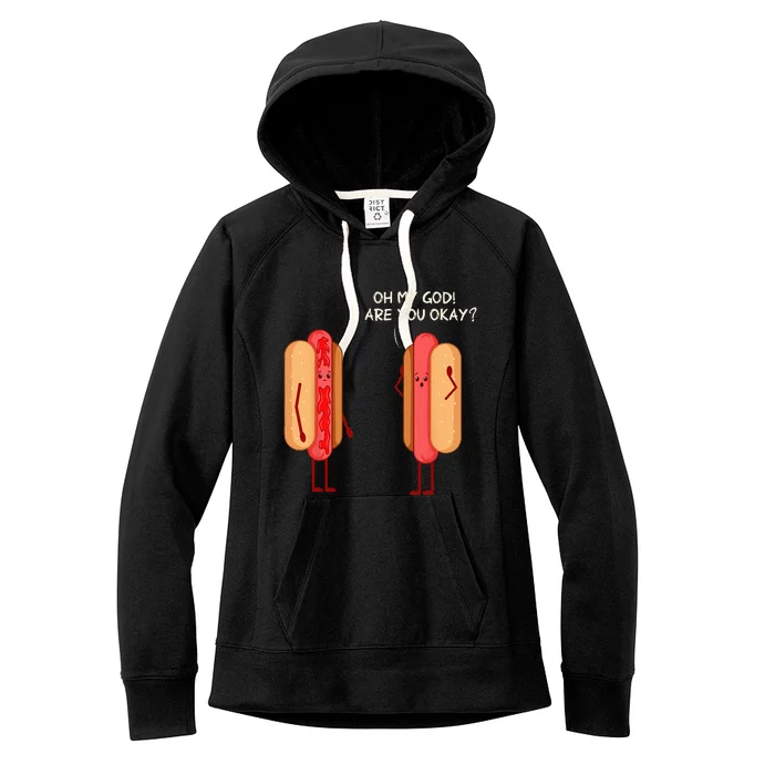 Pork Hot Dog Lover Sausage Hotdog Women's Fleece Hoodie