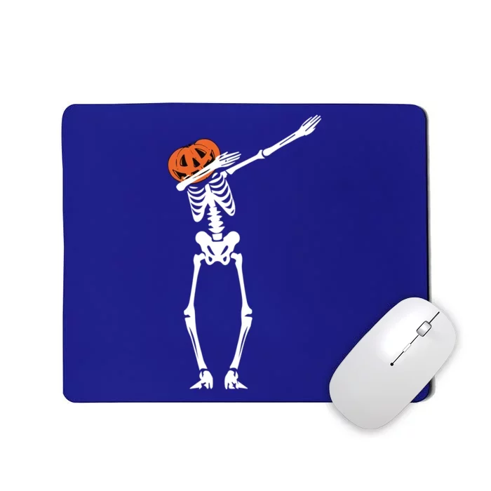 Pumpkin Head Dab Skeleton Halloween Gift Mousepad